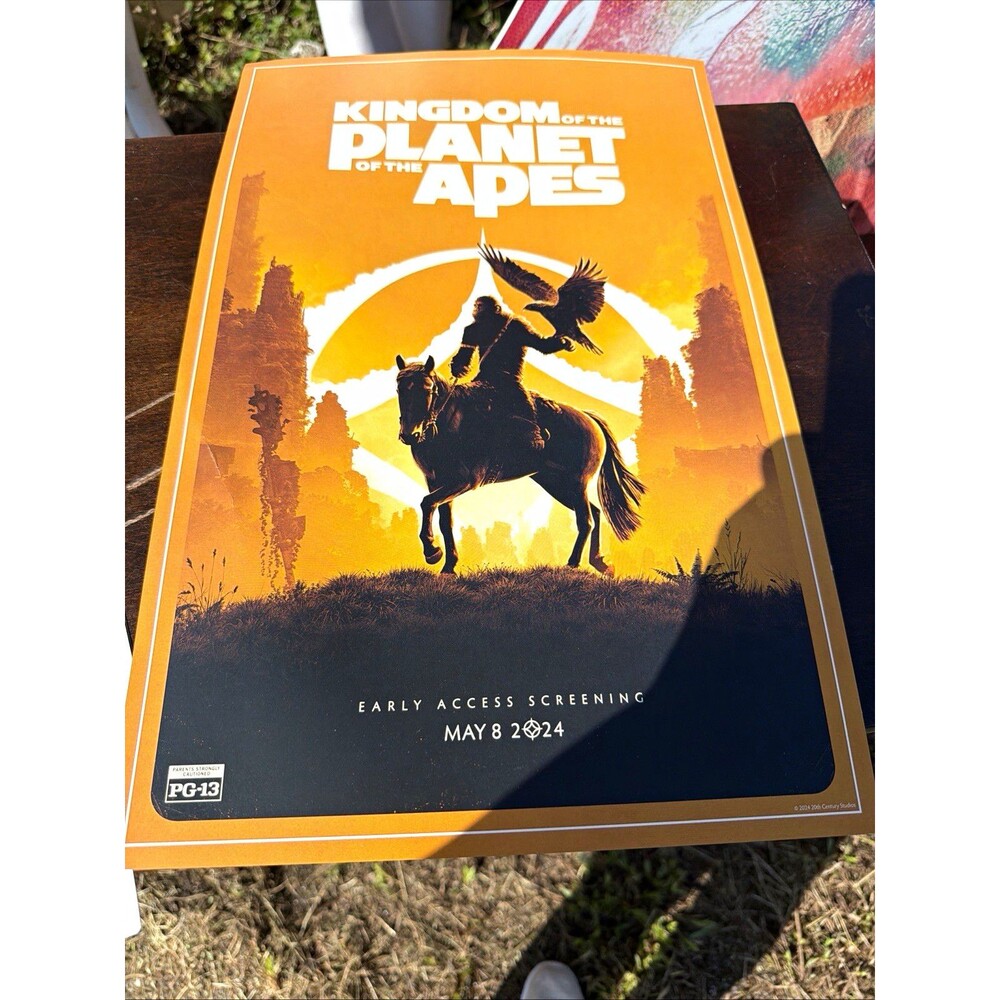 Kingdom of the Planet of the Apes Movie Poster Early Access Screening May 8 2024